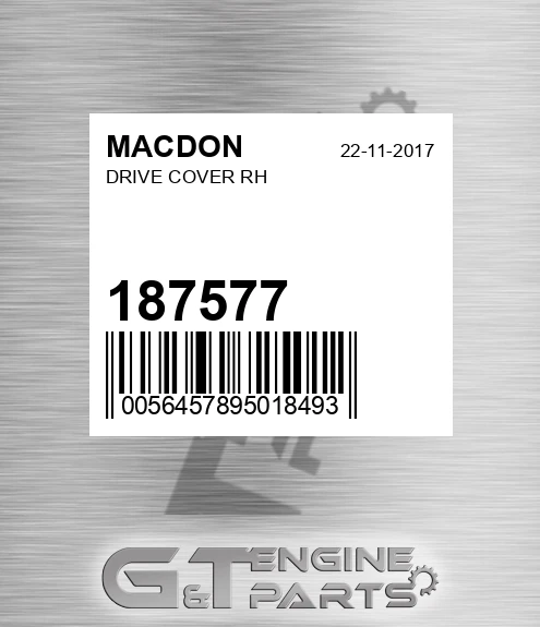 187577 Drive Cover Rh