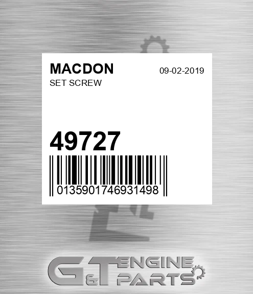 49727 Set Screw