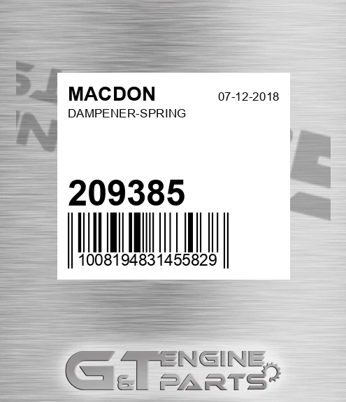 209385 Dampener-spring