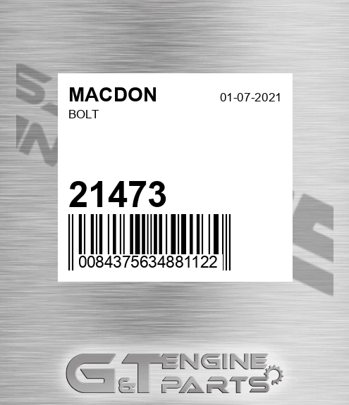 21473 MACDON Bolt