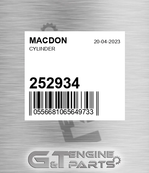 252934 Cylinder