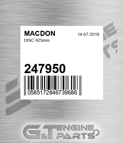 247950 MACDON Disc 425mm