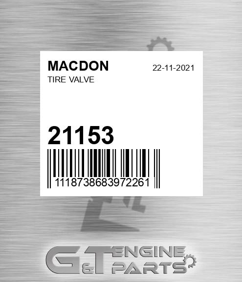 21153 Tire Valve
