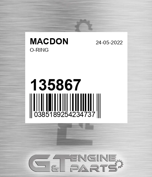 135867 O-ring