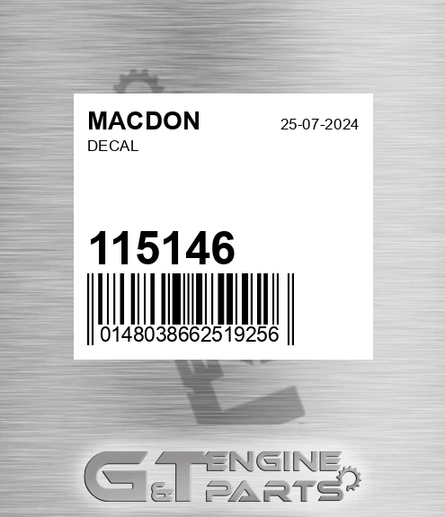 115146 Decal