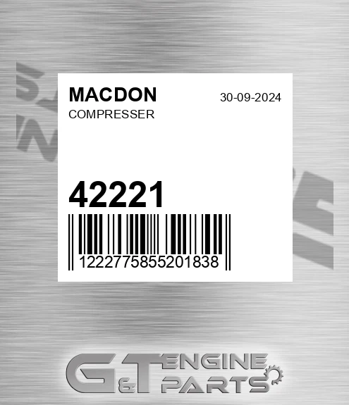 42221 MACDON Compresser