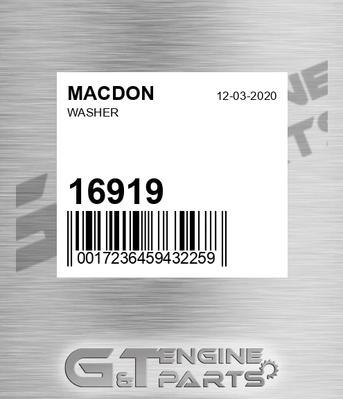 16919 Washer