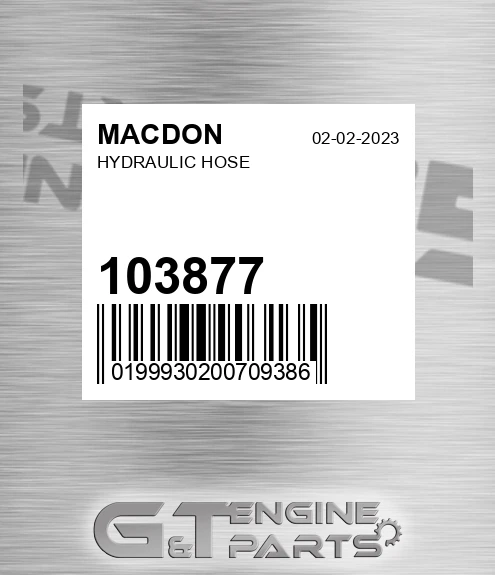 103877 Hydraulic Hose
