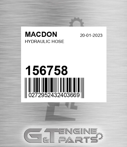 156758 Hydraulic Hose