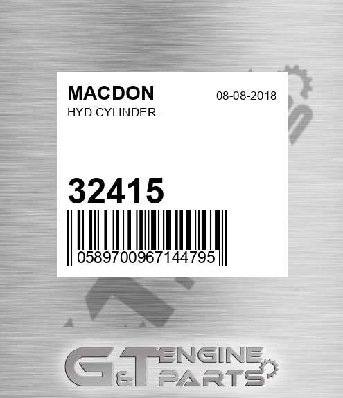 32415 MACDON Hyd Cylinder