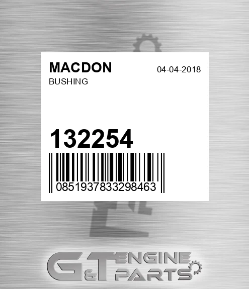 132254 MACDON Bushing