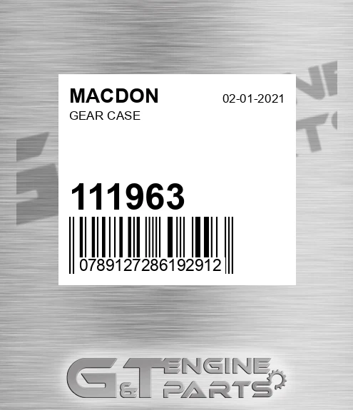 111963 Gear Case
