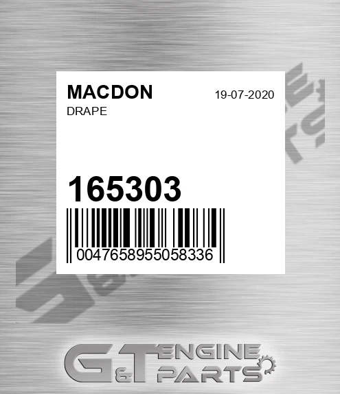 165303 MACDON Drape