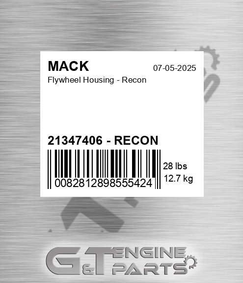21347406 - RECON Flywheel Housing - Recon
