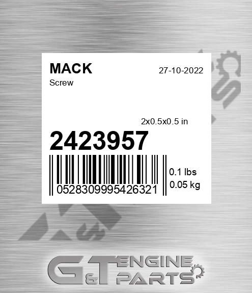 2423957 MACK Screw