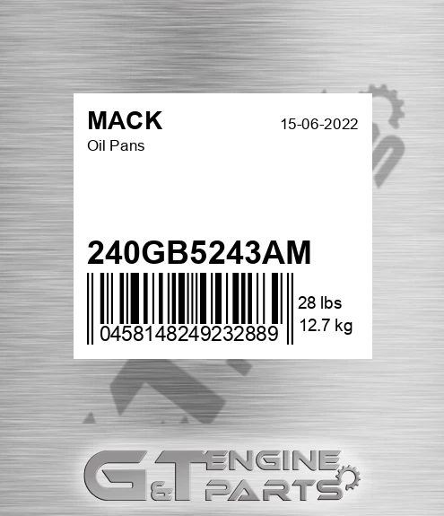 240GB5243AM Oil Pans