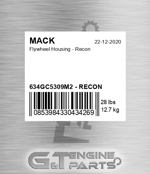 634GC5309M2 - RECON Flywheel Housing - Recon