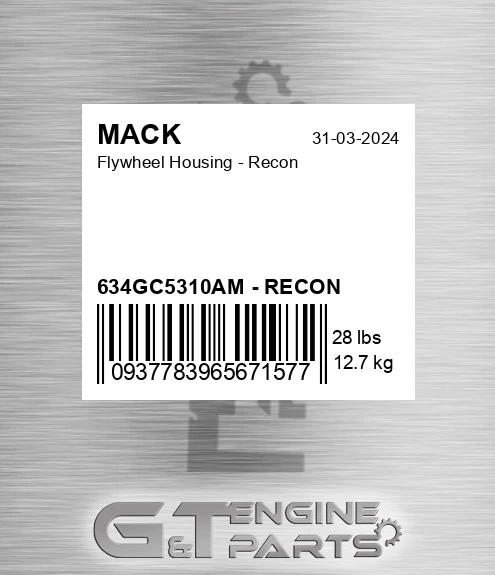 634GC5310AM - RECON Flywheel Housing - Recon
