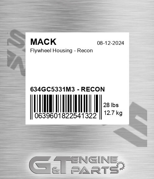634GC5331M3 - RECON Flywheel Housing - Recon
