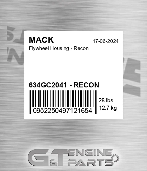 634GC2041 - RECON Flywheel Housing - Recon
