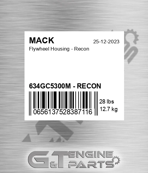 634GC5300M - RECON Flywheel Housing - Recon