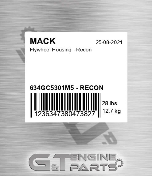 634GC5301M5 - RECON Flywheel Housing - Recon