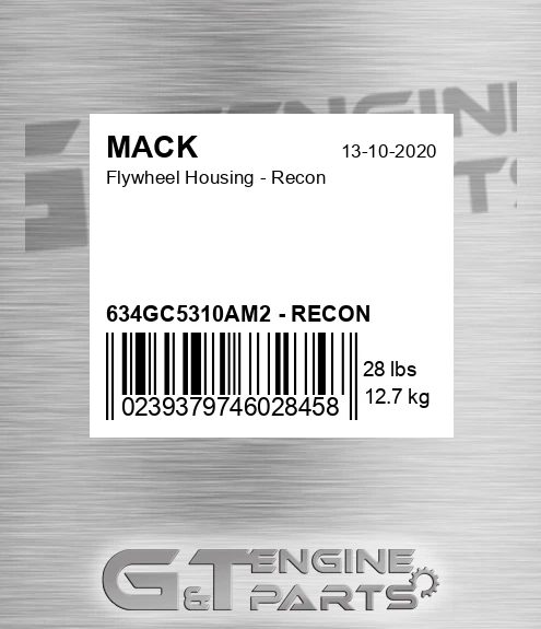 634GC5310AM2 - RECON Flywheel Housing - Recon