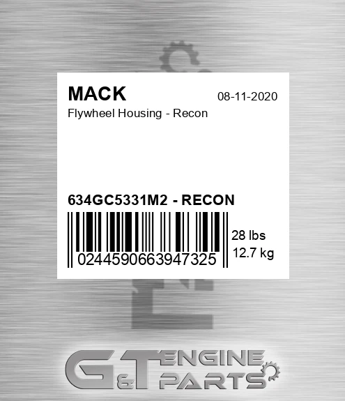 634GC5331M2 - RECON Flywheel Housing - Recon