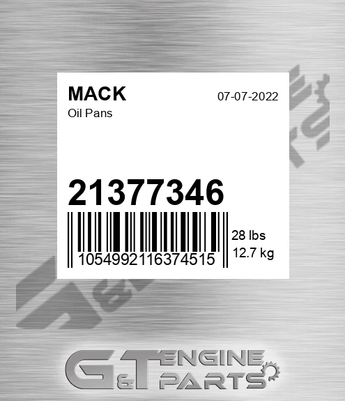 21377346 Oil Pans