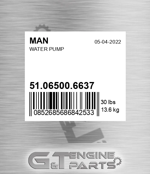 51.06500.6637 Water Pump
