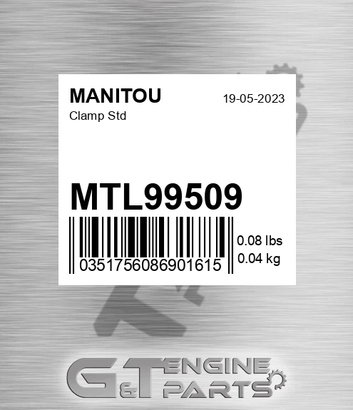 MTL99509 Clamp Std for MANITOU