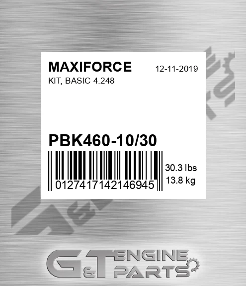 PBK460-10/30 Kit, Basic 4.248 for MAXIFORCE