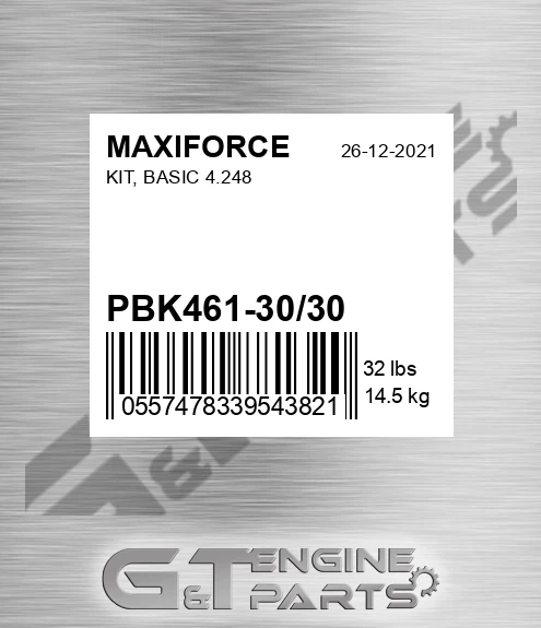 PBK461-30/30 Kit, Basic 4.248 for MAXIFORCE