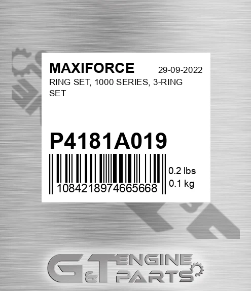 P4181A019 Ring Set, 1000 Series, 3-ring Set for MAXIFORCE