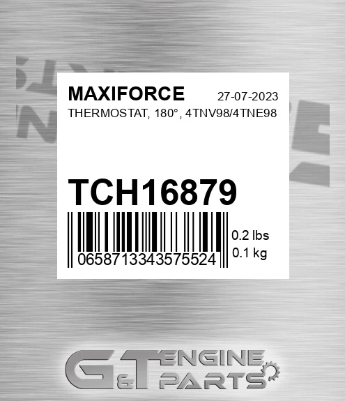 TCH16879 Thermostat, 180°, 4tnv98/4tne98 for MAXIFORCE