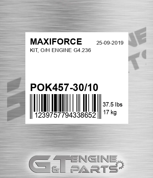 POK457-30/10 Kit, O/h Engine G4.236 for MAXIFORCE