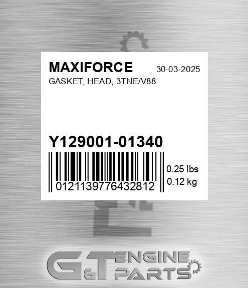 Y129001-01340 Gasket, Head, 3tne/v88 for MAXIFORCE