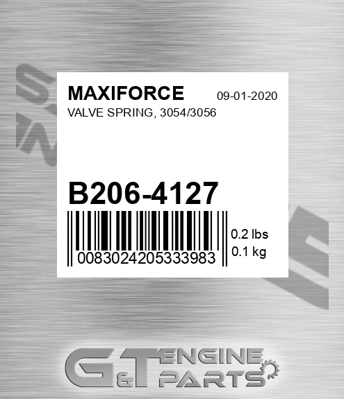 B206-4127 Valve Spring, 3054/3056 for MAXIFORCE
