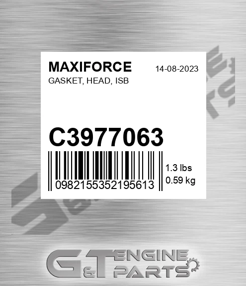 C3977063 Gasket, Head, Isb for MAXIFORCE
