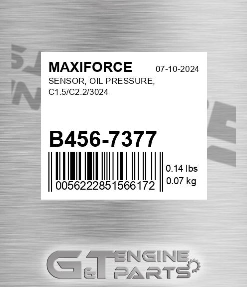 B456-7377 Switch, Oil Pressure, 3024 for MAXIFORCE
