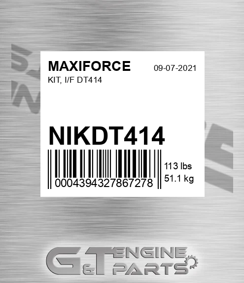 NIKDT414 MAXIFORCE Kit, I/f Dt414