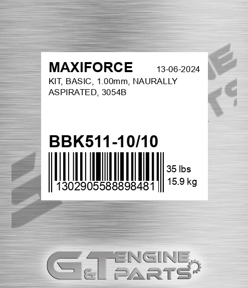 BBK511-10/10 Kit, Basic, 1.00mm, Naurally Aspirated, 3054b for MAXIFORCE