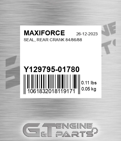Y129795-01780 Seal, Rear Crank 84/86/88