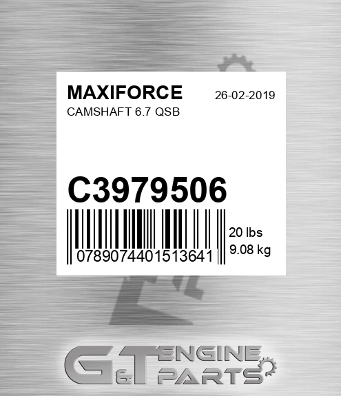 C3979506 Camshaft 6.7 Qsb for MAXIFORCE