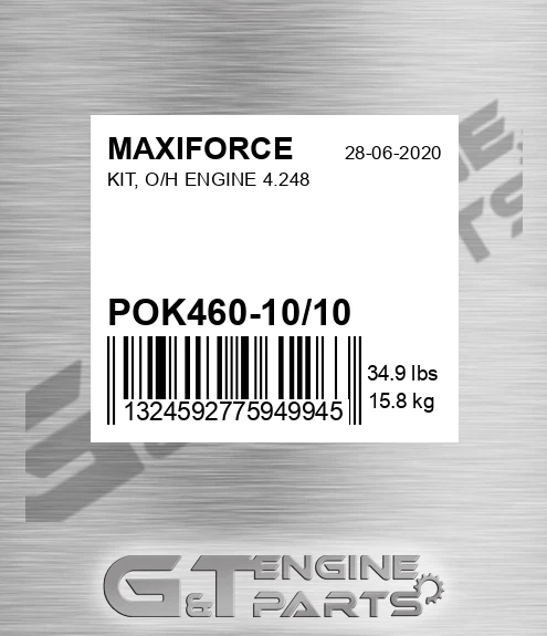 POK460-10/10 Kit, O/h Engine 4.248 for MAXIFORCE