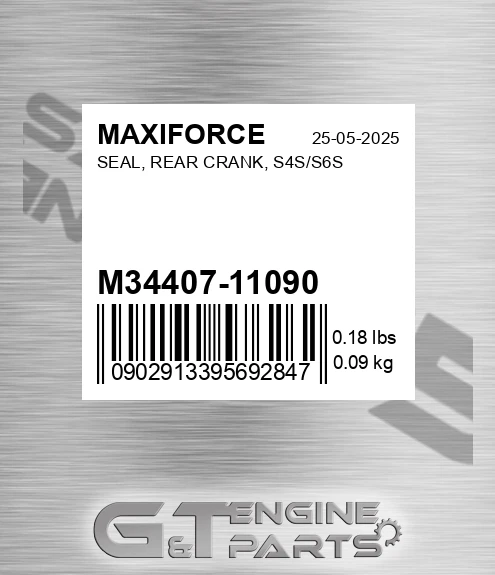 M34407-11090 Seal, Rear Crank, S4s/s6s for MAXIFORCE