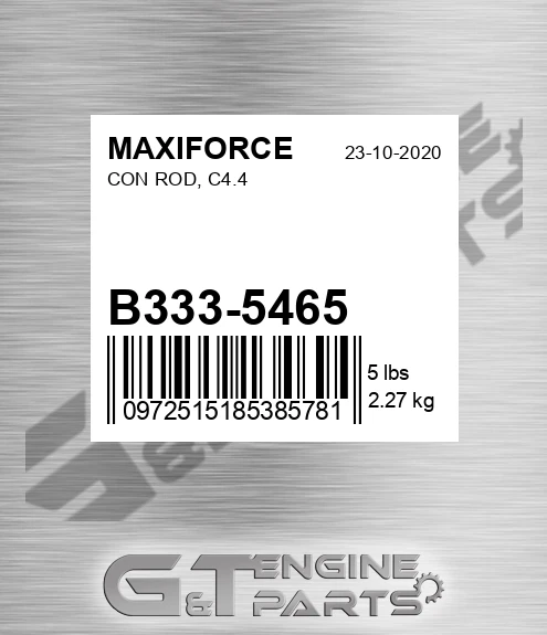 B333-5465 Con Rod, C4.4 for MAXIFORCE