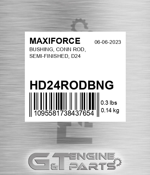 HD24RODBNG Bushing, Conn Rod, Semi-finished, D24 for MAXIFORCE