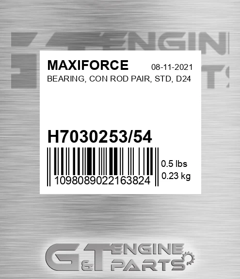 H7030253/54 Bearing, Con Rod Pair, Std, D24 for MAXIFORCE