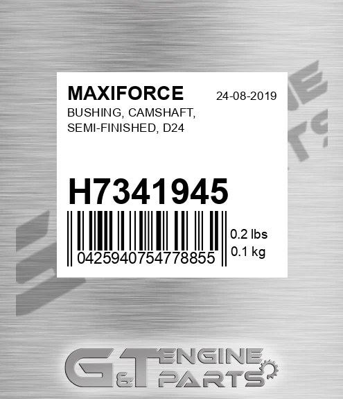 H7341945 Bushing, Camshaft, Semi-finished, D24 for MAXIFORCE
